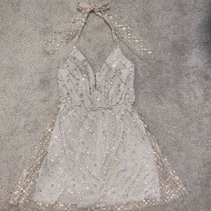 Lucy in the Sky Halter Cocktail Dress - worn once!